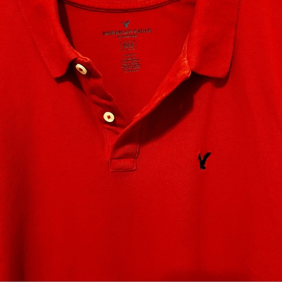American Eagle Classic Men's Red Polo Shirt. Size Medium - Picture 3 of 5